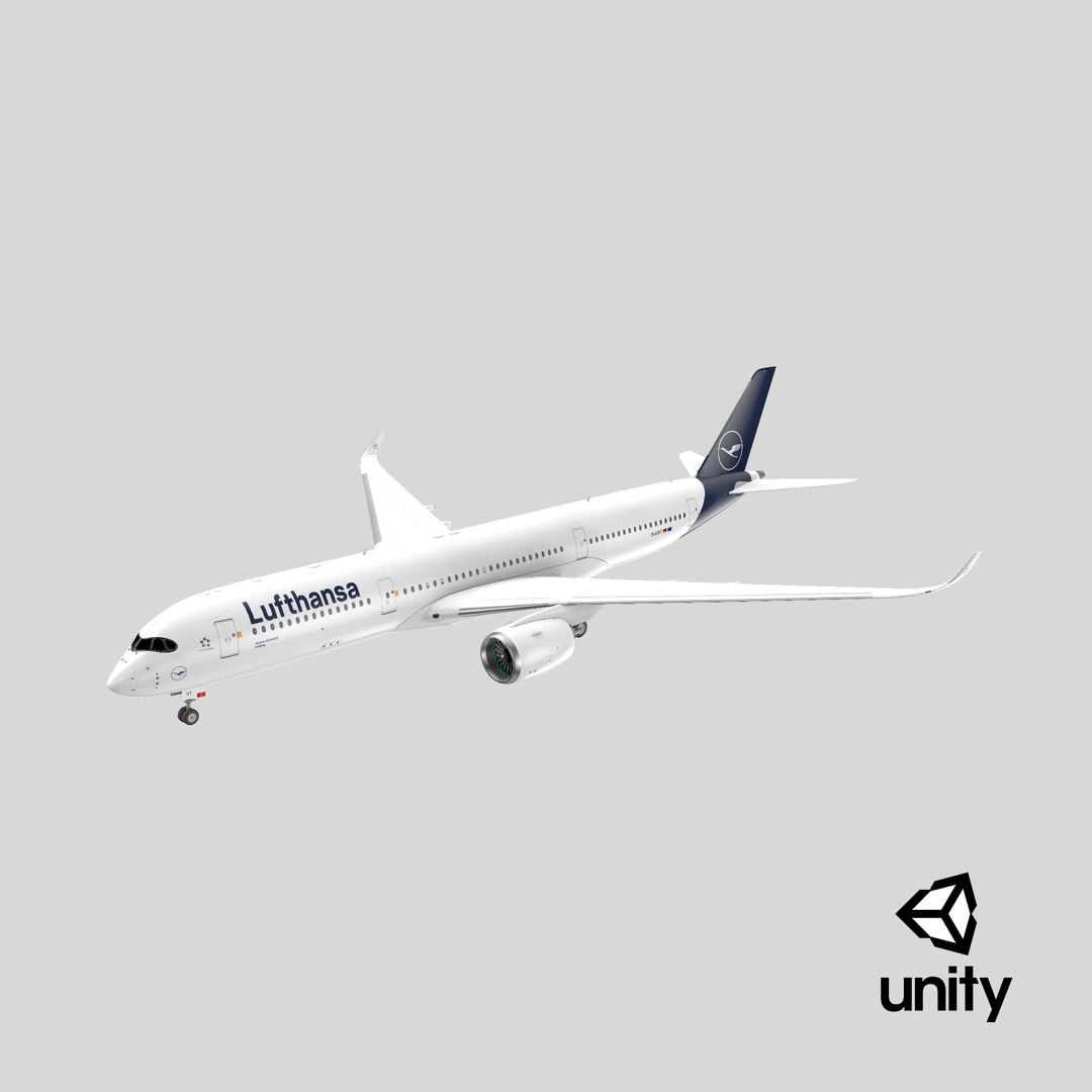Lufthansa Airbus A350 SC model https://p.turbosquid.com/ts-thumb/WB/1Frvw0/bs/stemcell_unity_render/png/1728407714/1920x1080/fit_q87/85bf690287930a771e2cfd9005cd73174b3e777a/stemcell_unity_render.jpg