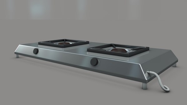 3D gas stove model