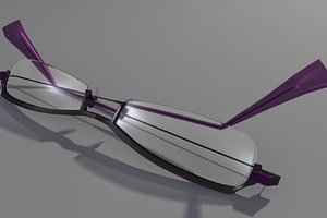 3d model of glasses modern hip