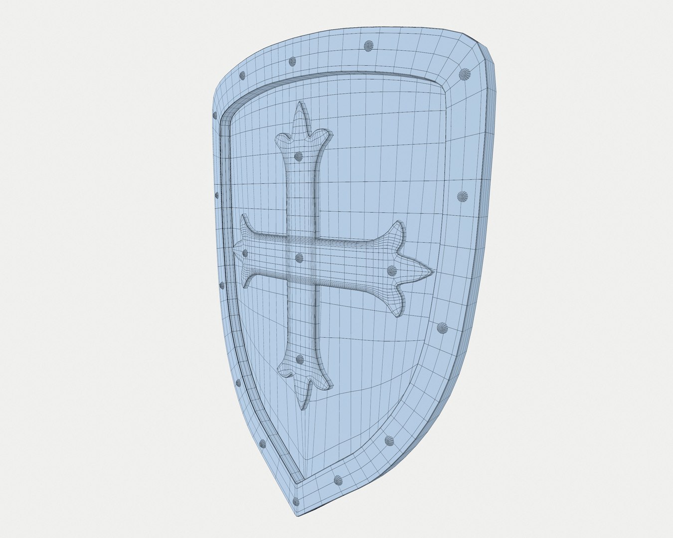 3d Shield Wood Model - Turbosquid 1286610