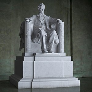 Lincoln Memorial Monument Figure with Pedestal
