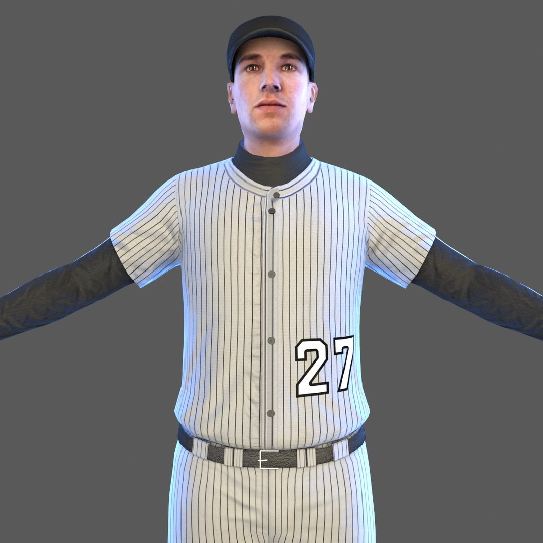 3D Model Baseball Player Ball - TurboSquid 1462964