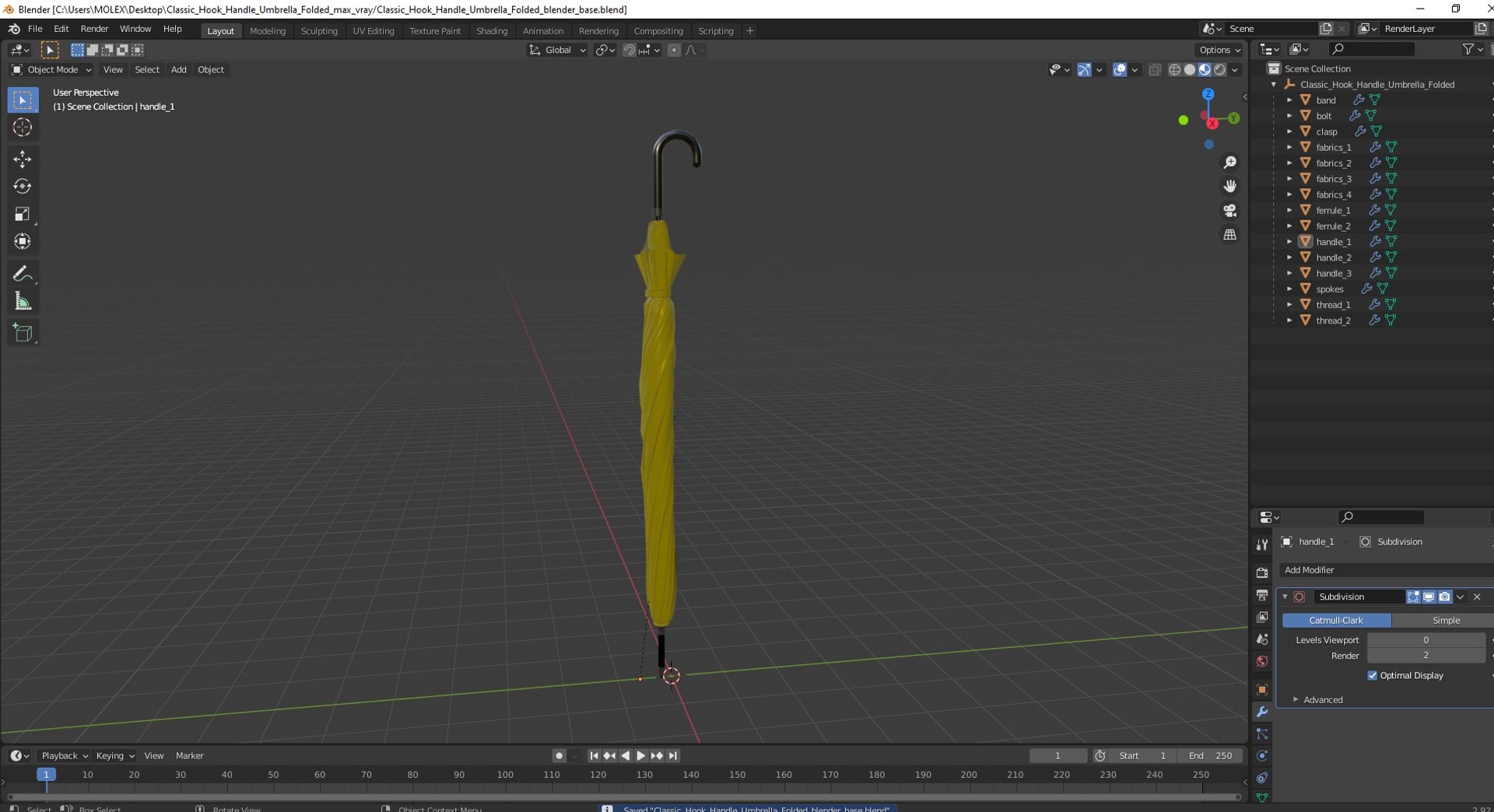 Classic Hook Handle Umbrella Folded 3D model https://p.turbosquid.com/ts-thumb/WB/Cv6iN3/8x/classichookhandleumbrellafoldedmb3dmodel033/jpg/1711296908/1920x1080/fit_q87/f41cf75ee7860a981f1dd7149546e32898623c4c/classichookhandleumbrellafoldedmb3dmodel033.jpg