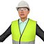 3D female engineer model