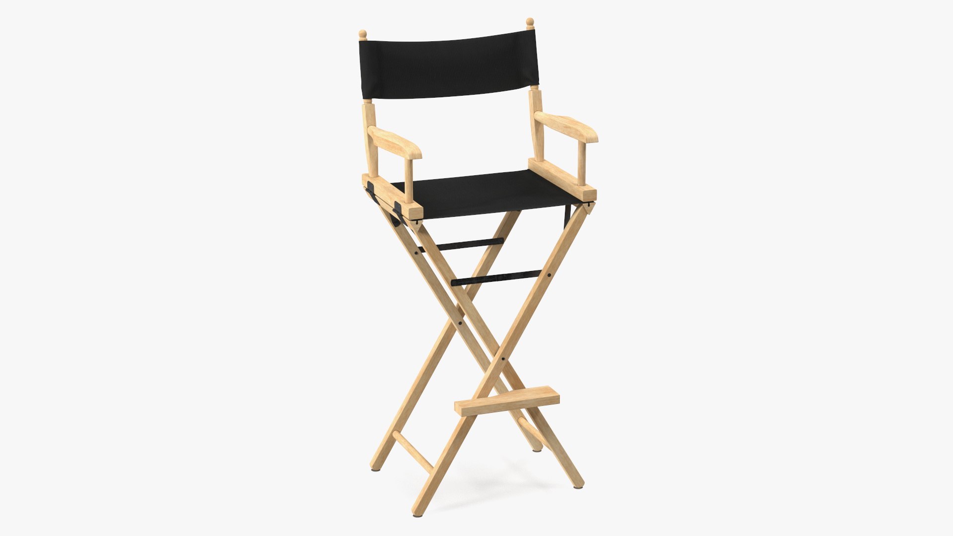 Tall Folding Chair 3D model preview