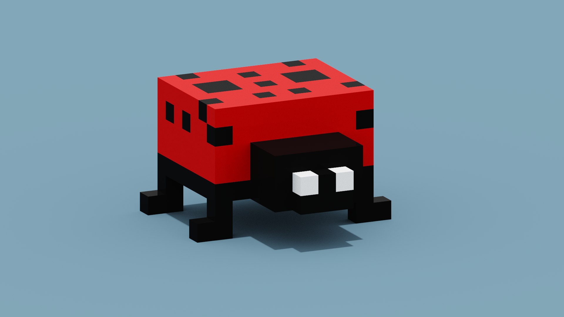 Voxel Ladybug 3D Model - TurboSquid 1926669