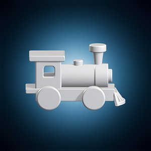 3D model Toy Wooden Train 3D Print Model