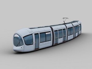 Lyon tram lowpoly model