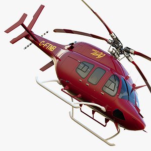 贝尔429 ems直升机3d Max
