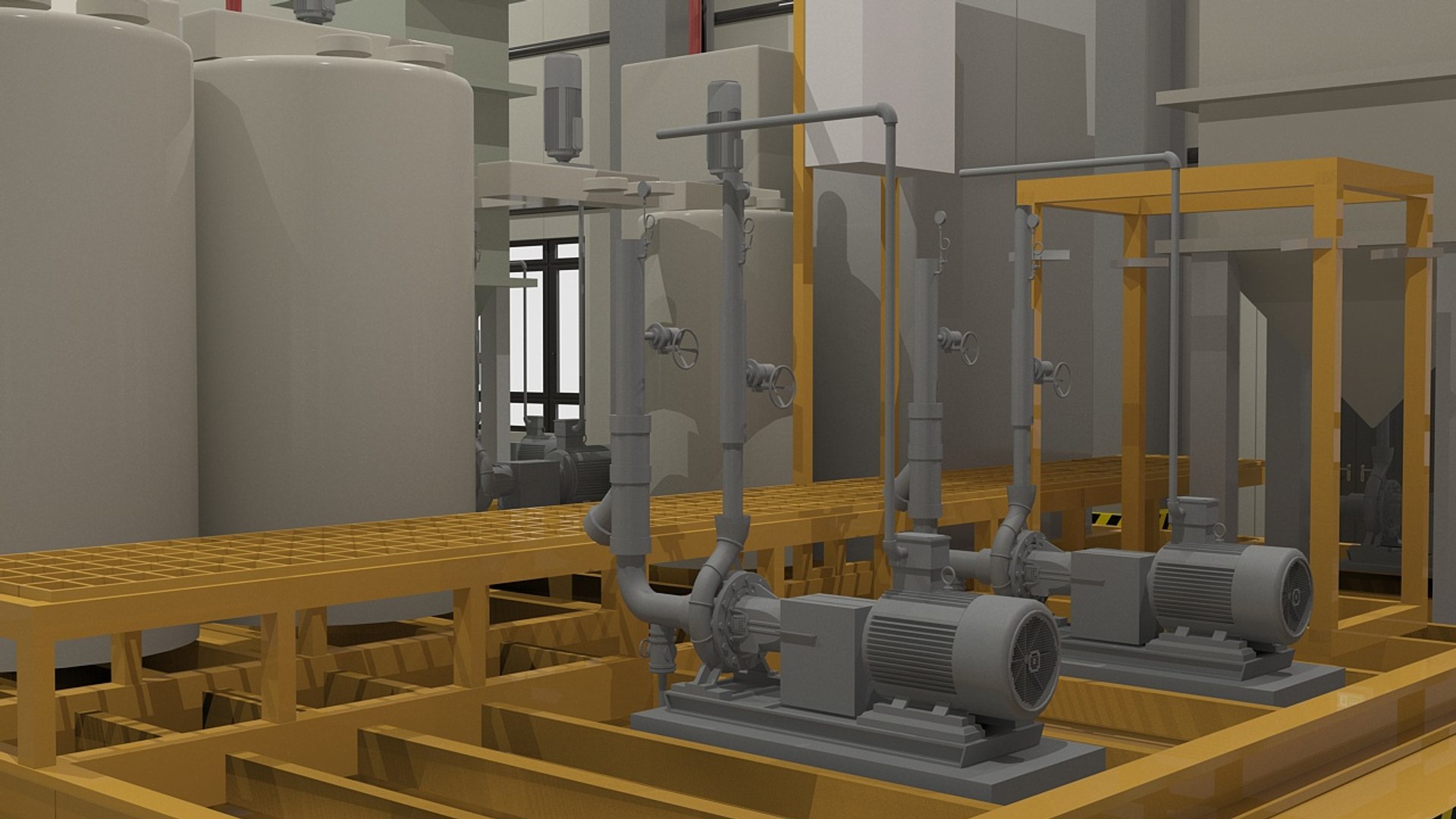 Factory Interior 3D Model - TurboSquid 2382223