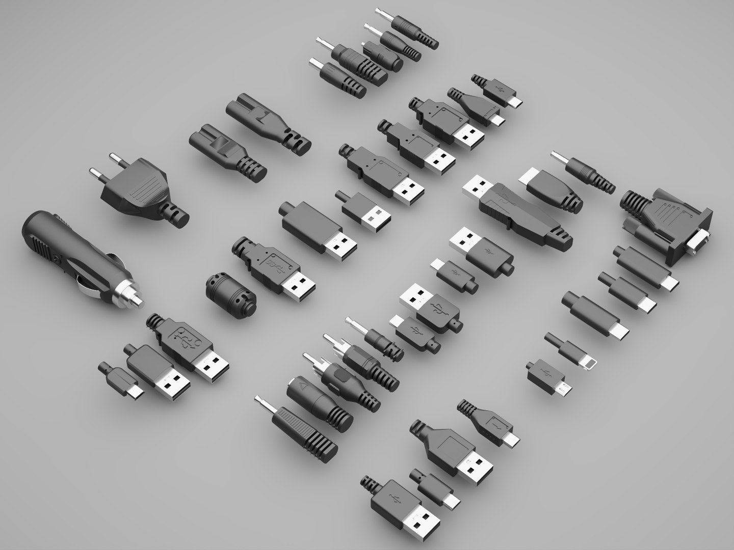 3D model USB Connectors Plugs Adapters Cables Pack https://p.turbosquid.com/ts-thumb/WB/bOLIlA/eg/8192/jpg/1791430114/1920x1080/fit_q87/0f7c1db11c602813c2ebf8bfa9476abe7548f4d6/8192.jpg