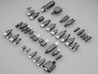 USB Connectors Plugs Adapters Cables Pack