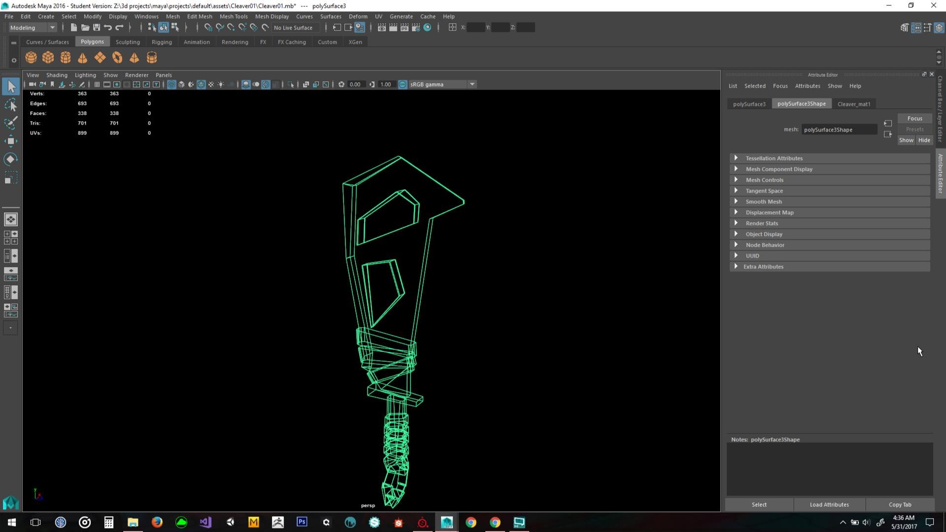 3D Rpg Cleaver Model - TurboSquid 1163263