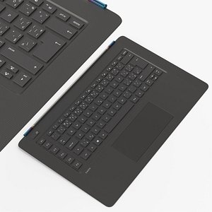 HP Omen 15 Laptop Keyboard with Touchpad Black