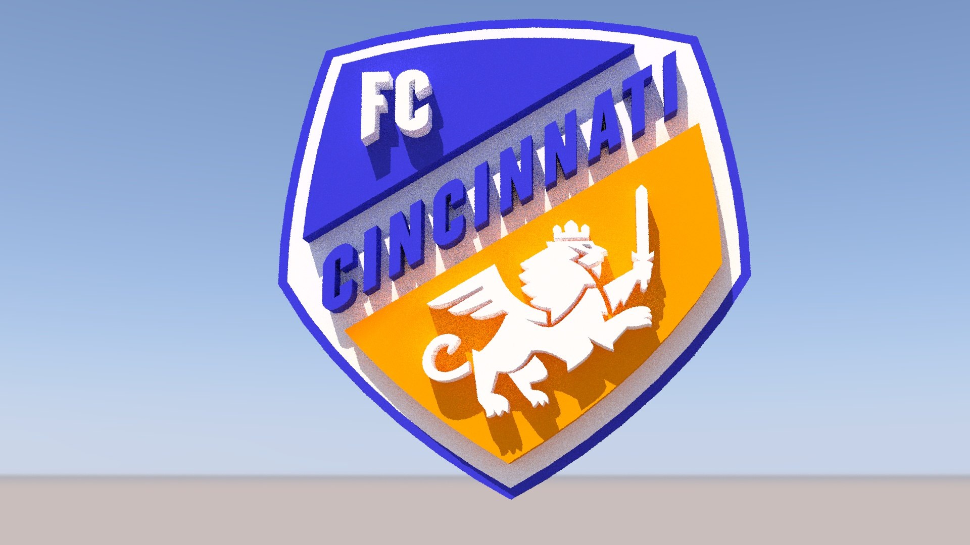 Cincinnati Club Logo Keychan Printable And Renderable 3D Model ...