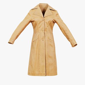 Leather Coat Closed Remastered 3D