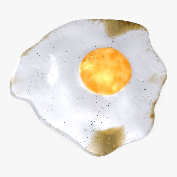 Crispy Fried Egg 3D model