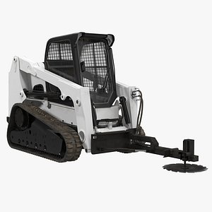compact tracked loader brush c4d