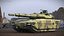3D model Tactical Armored Fighting Tank Camouflage Green Rigged for Maya