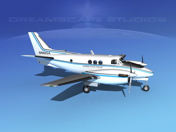 propellers beechcraft c-6 transporting 3ds