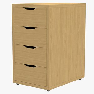 Wooden Drawer Unit