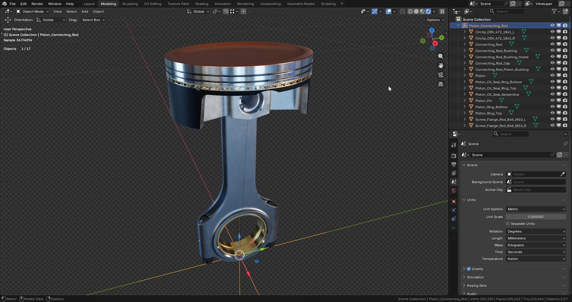 Piston Connecting Rod 3D model https://p.turbosquid.com/ts-thumb/WB/smM3d4/xx/still20260202130637_1.15.1/jpg/1770035819/1920x1080/fit_q87/1659215d9bb62a5e273923dc7370f0ff8e6adf46/still20260202130637_1.15.1.jpg