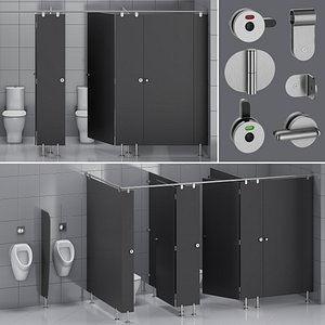 Sanitary partitions for public toilets FunderMax 1