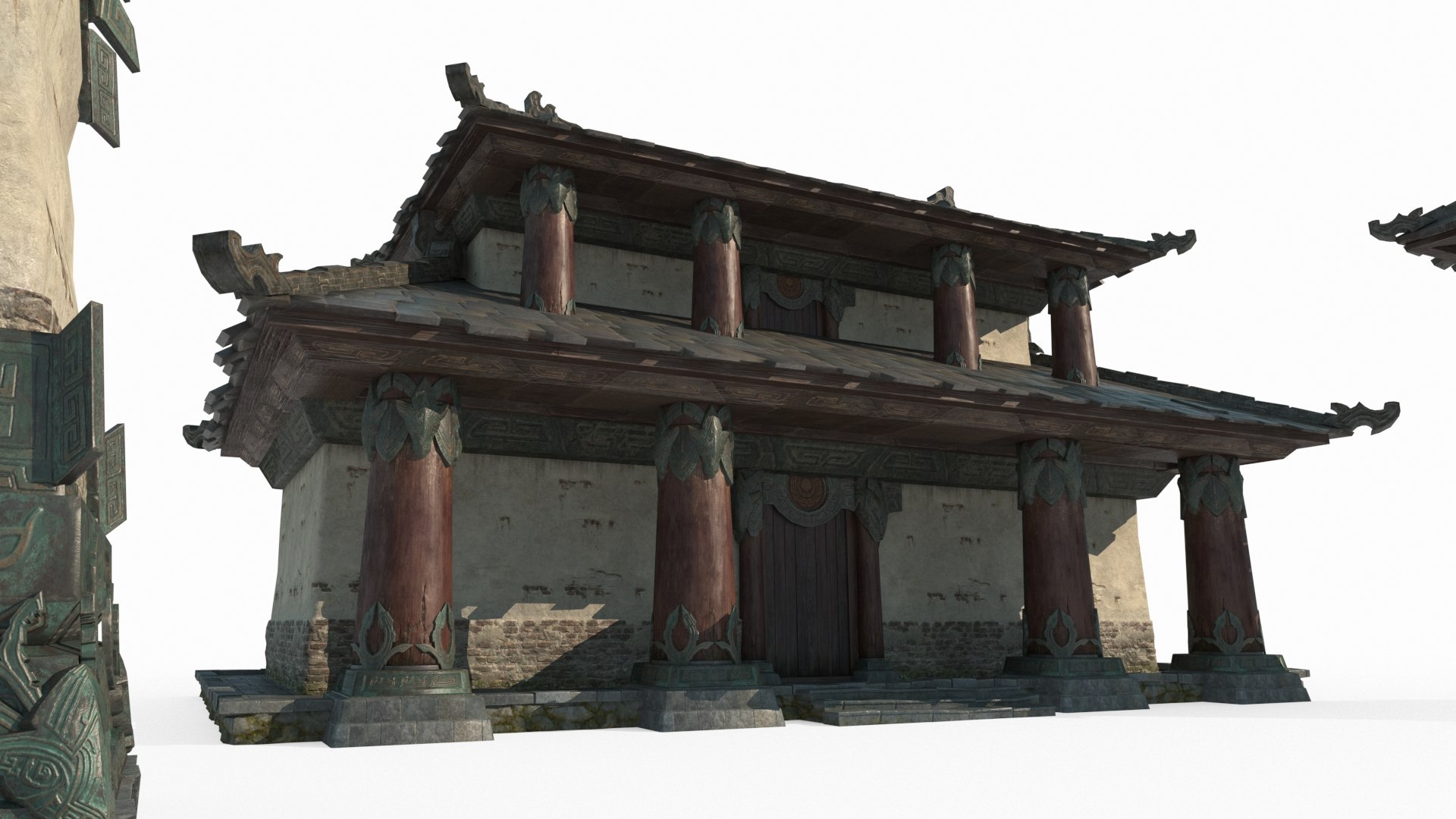3D Asian Ancient Architecture Small Temples - TurboSquid 2144379