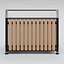 Open Timber Clad Planter with Drilled Liner and Bolted Slats