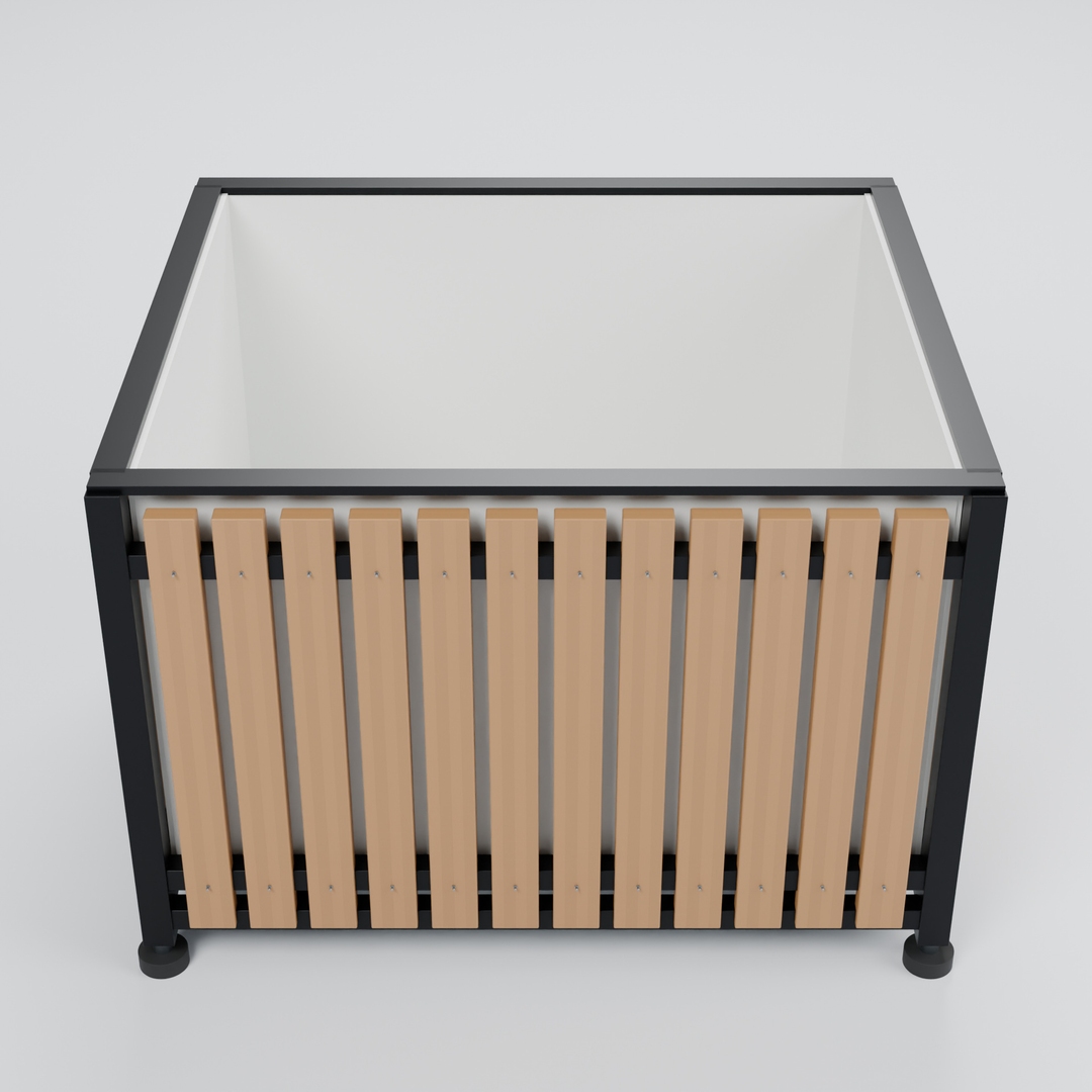 Open Timber Clad Planter with Drilled Liner and Bolted Slats 3D model https://p.turbosquid.com/ts-thumb/WC/54ghDG/TD/turntable/jpg/1791867867/1920x1080/turn_fit_q99/717ec86dc73650685872edb295d5f714a0697f56/turntable-1.jpg