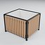 Open Timber Clad Planter with Drilled Liner and Bolted Slats