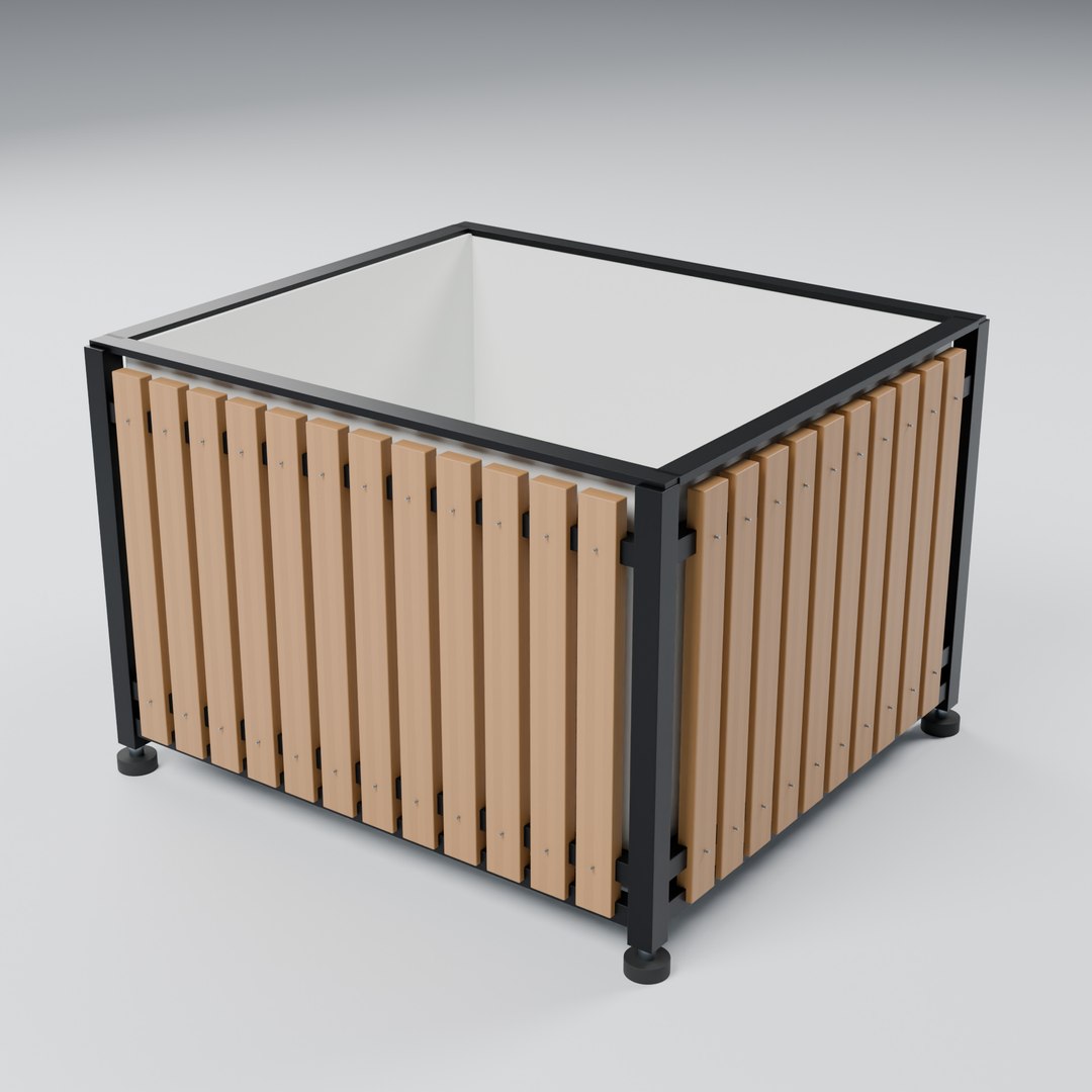 Open Timber Clad Planter with Drilled Liner and Bolted Slats 3D model https://p.turbosquid.com/ts-thumb/WC/54ghDG/eD/02_rear/jpg/1791867864/1920x1080/fit_q87/3f94327c2b65b76e29d3df2f2cf0bccb0ee43554/02_rear.jpg