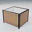 Open Timber Clad Planter with Drilled Liner and Bolted Slats