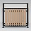 Open Timber Clad Planter with Drilled Liner and Bolted Slats