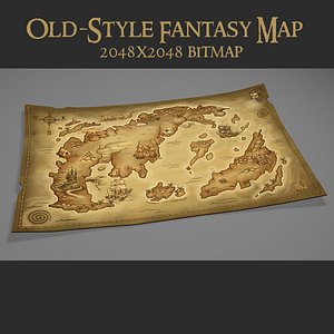 Old Fantasy World Map