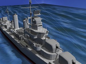 anti-aircraft destroyers class gleaves 3ds