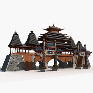 Gate of Ancient Architecture 3 3D model