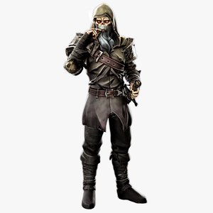 Old Undead Draugr - Stylized Zombie Warrior - Norse Fantasy Medieval Enemy - 72