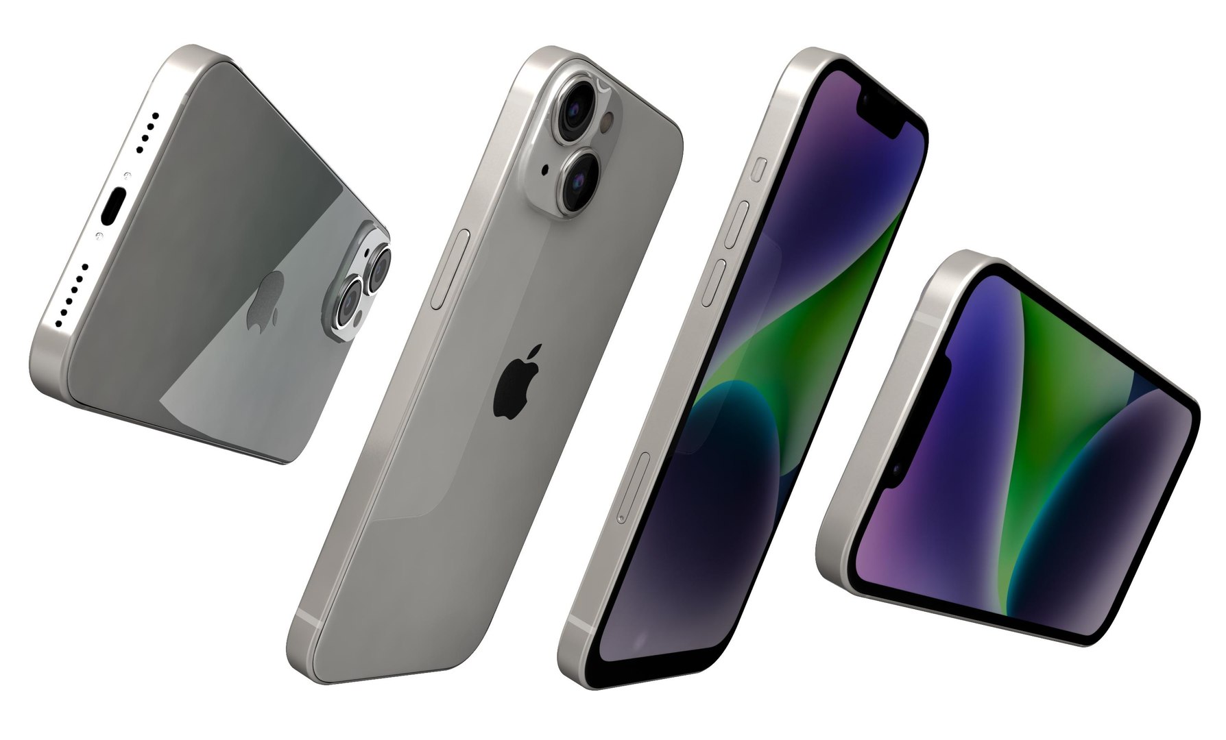 Apple iPhone 14 Plus White 3D model - TurboSquid 1968192