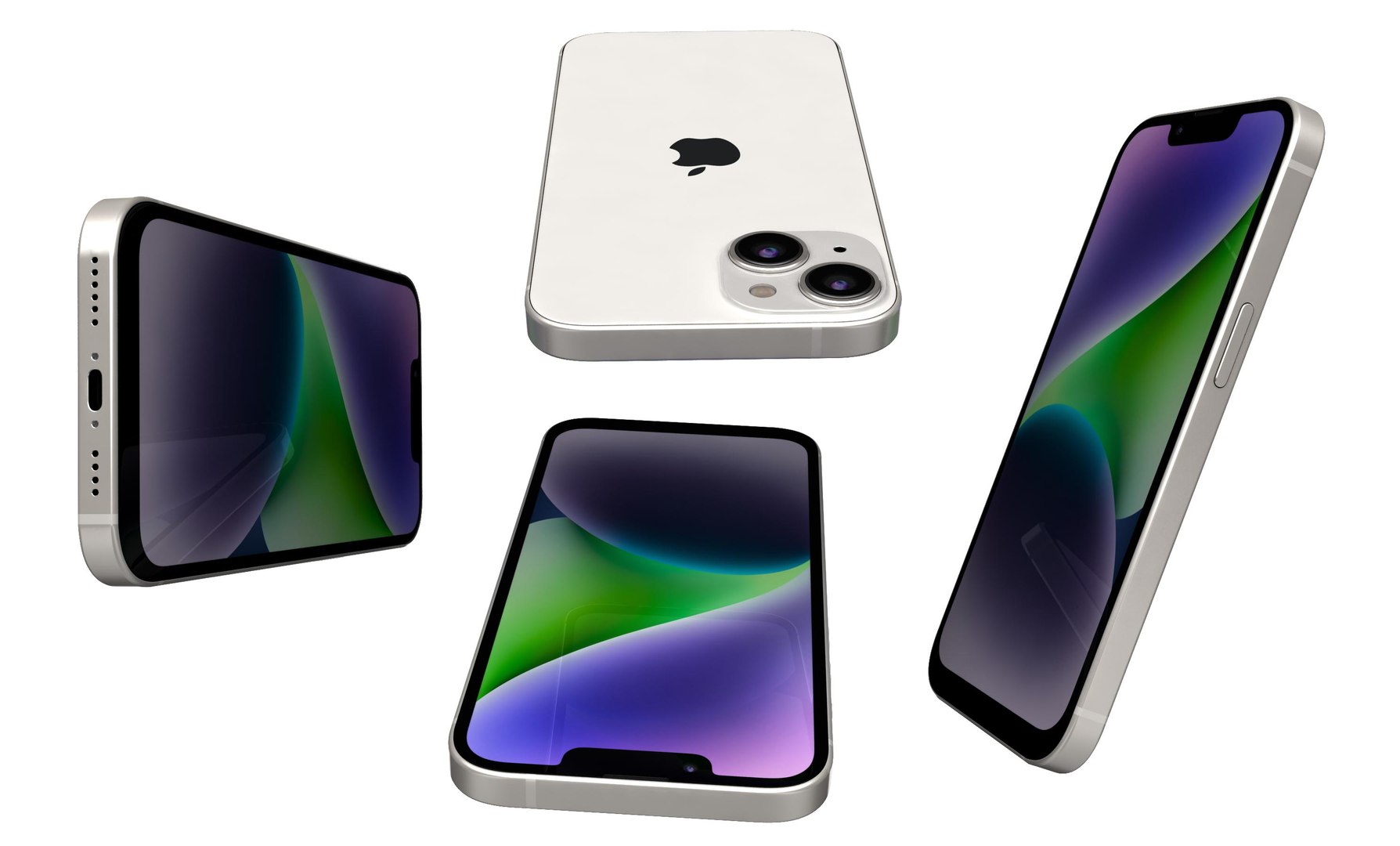 Apple iPhone 14 Plus White 3D model - TurboSquid 1968192