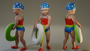 3D female pool