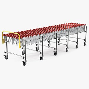 3D Folding Telescopic Roller Red