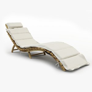3D pacifica lounge chaise model