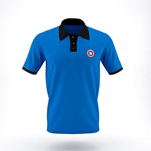 3D model men polo t-shirt