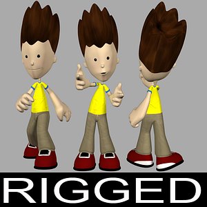 cartoon character 3d max
