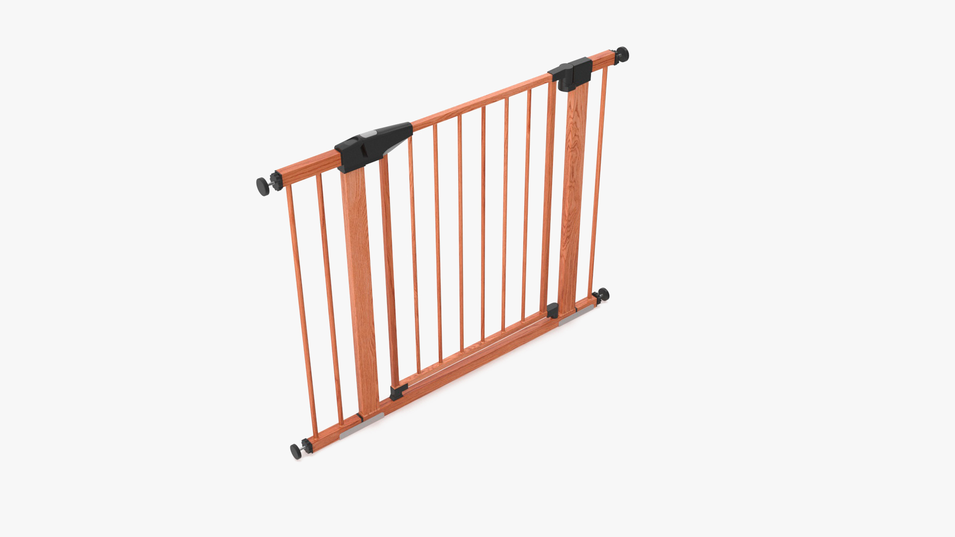 Pressure Mounted Baby And Pet Gate Wood Pattern 3D Model TurboSquid