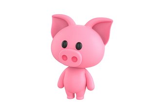 Character054 Rigged Pig