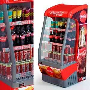 3D showcase 018 coca-cola cola model