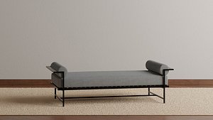 Double Bolster Daybed 3D model