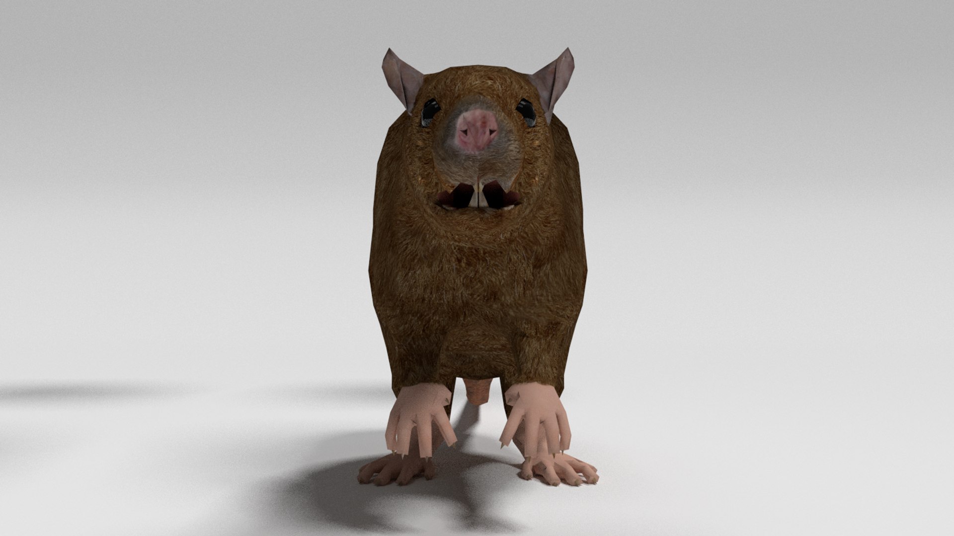 low poly animals — Rats from One-armed Cook